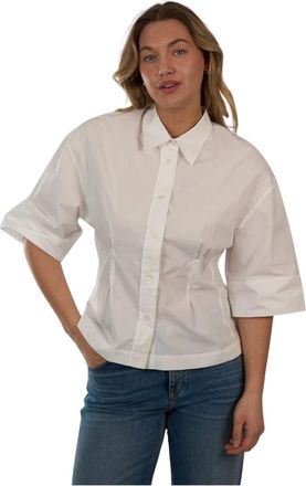 Zenggi Tailored Shirt - Dames - Overhemden - Wit - M - Katoen - Overhemden