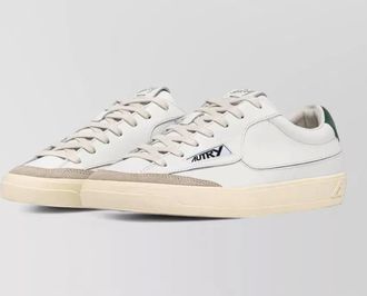 Autry lace sneakers contrast heel tab design