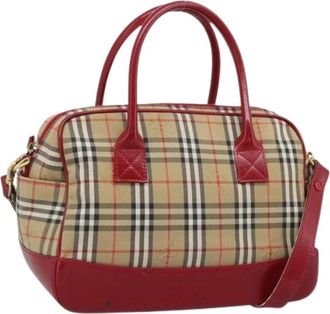 Burberry Tweedehands Canvas handtassen - Dames - Vintage Handtas - Beige - ONE Size - Vintage