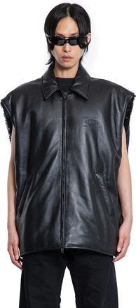 Balenciaga Sleeveless Bomber in supersoft leather