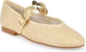 Dolce Vita Relan Mary Jane Ballet Flat in Light Natural Raffia at Nordstrom Rack, Size 10