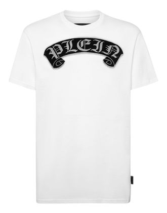 Philipp Plein T-shirt Round Neck SS Stones Gothic Plein with Crystals