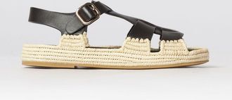 Paloma Barcel&oacute; Sandalo Paloma Barcel&ograve; pelle e rafia