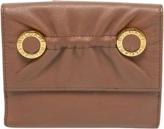 Bulgari Pre-owned Wallets, female, Brown, Size: ONE SIZE Pre-owned Leather Wallet