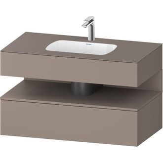 Duravit Qatego Lavabo Encastrado Con Base De Lavabo Consola, - Duravit