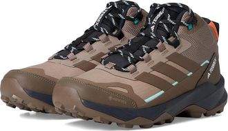 adidas Terrex Skychaser Ax5 Mid Top GORE-TEX Hiking Shoes Womens Climbing Shoes Trace Brown/Earth Strata/Semi Impact Orange : 10.5 B - Medium