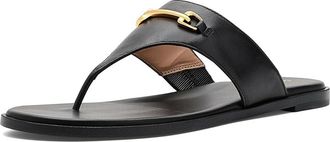 Cole Haan Flynn Thong Sandals Womens Sandals Black Leather : 8.5 B - Medium
