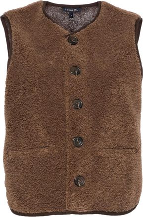 SOEUR V-neck Faux-shearling Vest