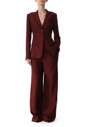 Jason Wu CRINKLED SATIN SINGLE-BREASTED BLAZER