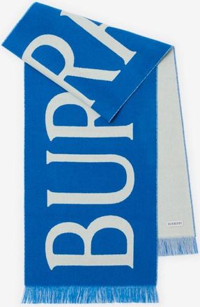 Burberry Logo Wool Scarf