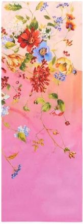 Roberto Cavalli Silky Scarves, female, Multicolor, Size: ONE SIZE Silk Stole with Miami Flowers Print