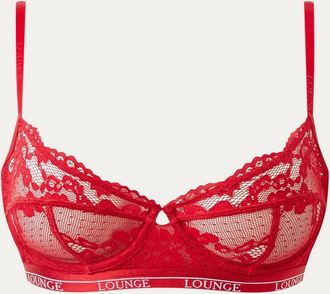 Lounge Blossom Balcony Bra - Maroon - 40 / DD