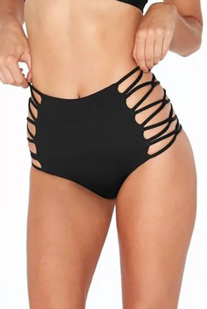 L*Space Tripp Bikini Bottom In Black