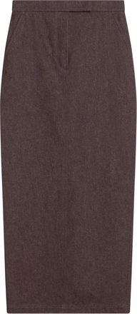 Max Mara Dames, Rokken, Bruin, Maat: XS