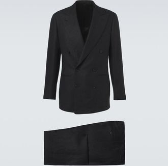 Saman Amel Double-breasted linen suit