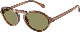 Giorgio Armani Stijlvolle zonnebril Ar 8219U 616314 - Heren - Zonnebrillen - Bruin - 52 MM - Accessoires