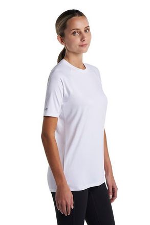 Coolibar Unisex Suntect Shield Shirt Performance Short Sleeve T-Shirt, UPF 50+ Sun Protection in White at Nordstrom, Size Xx-Large