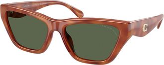 Coach HC8449U CDP33 Polarized 57749A Womens Sunglasses Tortoiseshell Size 56