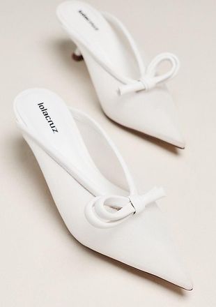Lola Cruz Bow Mule Heels