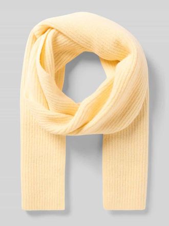 Christian Berg Grobstrick-Schal in rechteckiger Form in Hellgelb, Gr&ouml;&szlig;e 1