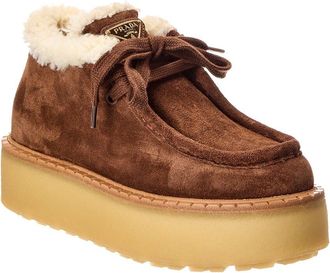 Prada Suede Platform Boot