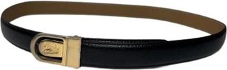 Celine Pre-owned Belts, female, Black, Size: ONE SIZE Pre-owned Vintage Carriage Buckle Belt