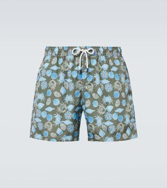 Fedeli Madeira printed swim trunks