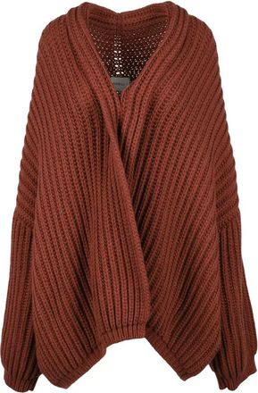 Nobili Knit Brown Cashmere Cardigan