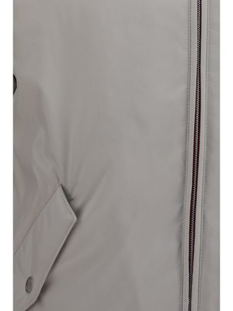 Brunello Cucinelli Mens Waterproof Jacket Ice Polyester