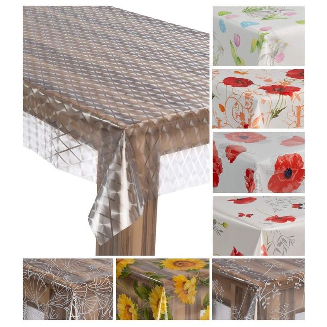 Laro Wachstuch-Tischdecke Wachstischdecke Gartentischdecke, Muster:Transparent Prisma, Größe:100x200 ab 39,99 €