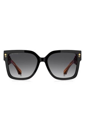 Etro 57mm Square Sunglasses in Brown Shaded Violet/Dark Grey at Nordstrom