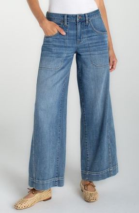 Liverpool L.A. Stride High Waist Wide Leg Jeans in Culver City at Nordstrom, Size 14