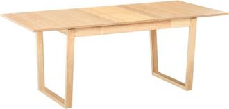 Beliani Beliani - Mesa de comedor extensible con diseño moderno base de paneles 160/200 x 95 cm chapa de madera de fresno claro Camden