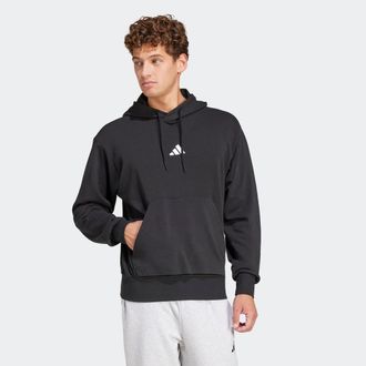 adidas Kapuzensweatshirt ADIDAS SPORTSWEAR M FEELCOZY HD, Herren, Gr. XL, schwarz-weiss (schwarz, wei&szlig;), Obermaterial: 70% Baumwolle, 30% Polyester, normal, 