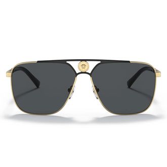 Versace Sunglasses Ve2238 143687 Gold/Dark Gray Unisex