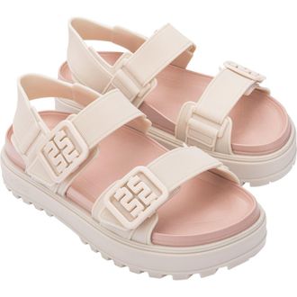 Melissa Towny Sandal in Beige/Pink at Nordstrom Rack, Size 10