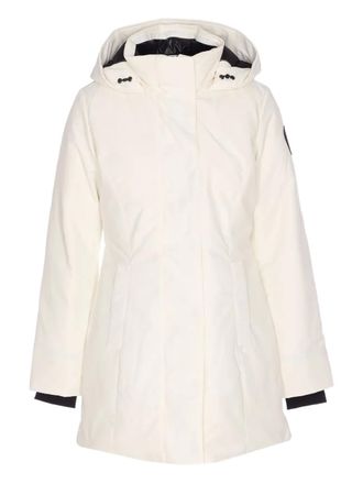 Canada Goose hooded patch-pocket parka - White