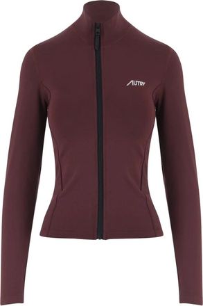 Autry Stretch Nylon Sweatshirt Met Logo - Dames - Sweatshirts & Hoodies - Rood - Maat: S Nylon