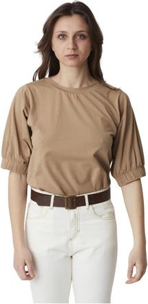 Alpha Studio Maglia Girocollo M/M - Dames - T-shirts - Beige - S - Tops
