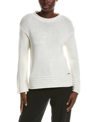 Halston Heritage Long Sleeve Crew Neck Sweater