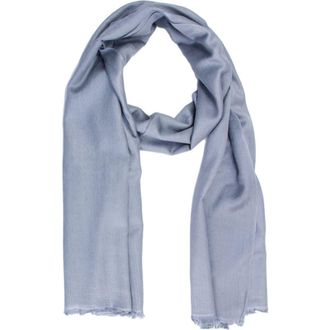 Saachi Cashmere Silk Eyelash Fringe Scarf in Cool Grey at Nordstrom Rack