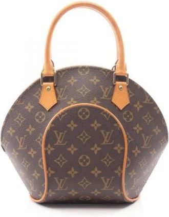 Louis Vuitton Pre-owned Canvas Handbag - Dames - Vintage Handtas - Bruin - ONE Size - Leer - Vintage