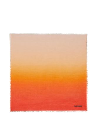 Jil Sander gradient-effect scarf - Orange