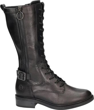 Remonte D2W71-00 Veterboots - Dames - Veterlaarzen - Zwart - 37 EU - Leer - Schoenen