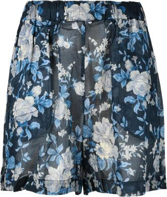 Semicouture Katoenen Casual Shorts - Dames - Bermuda - Blauw - XS - Katoen - Korte Broeken