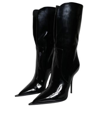 Dolce & Gabbana Patent Leather Boot - Black