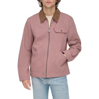 Levi's Lightweight Cotton Twill Utility Jacket in Mauve at Nordstrom Rack, Size Medium
