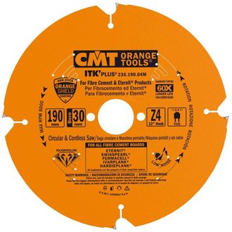 CMT 236.190.04m Sierra Circular Para Mat. Abrasivos D=190x2.4x30 Z4 Dp