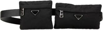 Prada Pre-owned Belt Bags, male, Black, Size: ONE SIZE Pre-owned Vintage Sling Bag