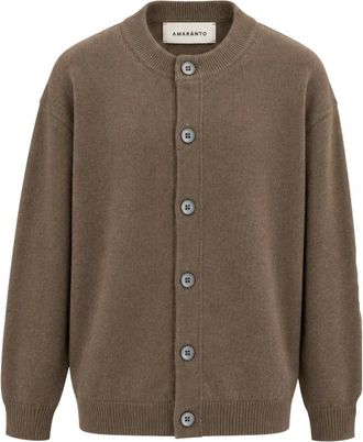Amaranto Cardigan - - Knitwear - Uomo - Marrone - M